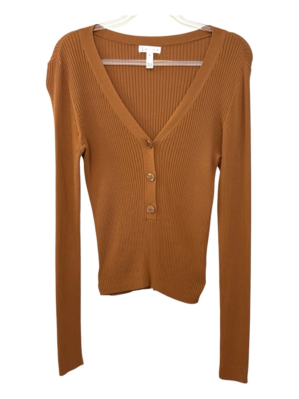Leith Ribbed Henley Sweater - Picture 2 of 9